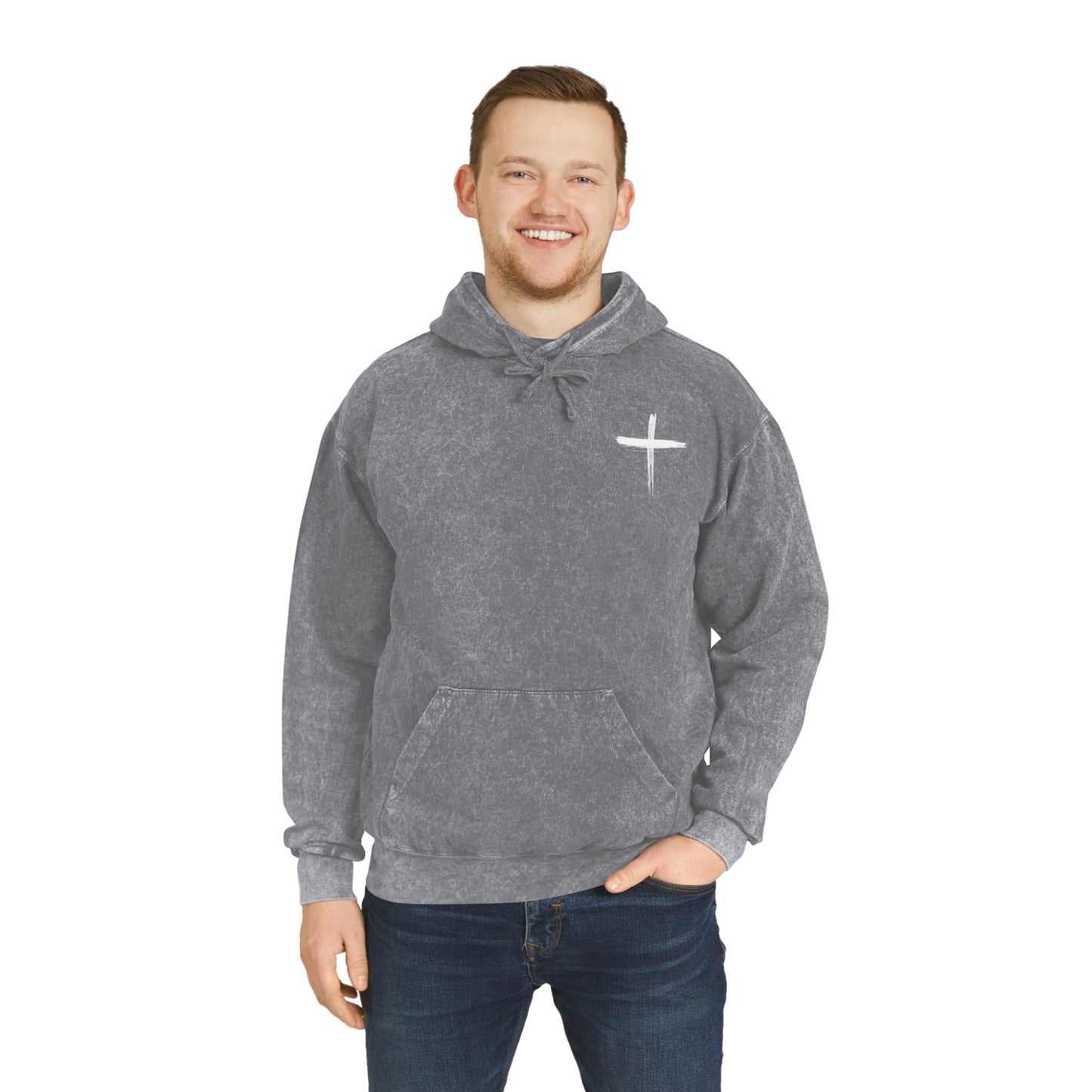 Graffiti Quote Mineral Wash Hoodie
