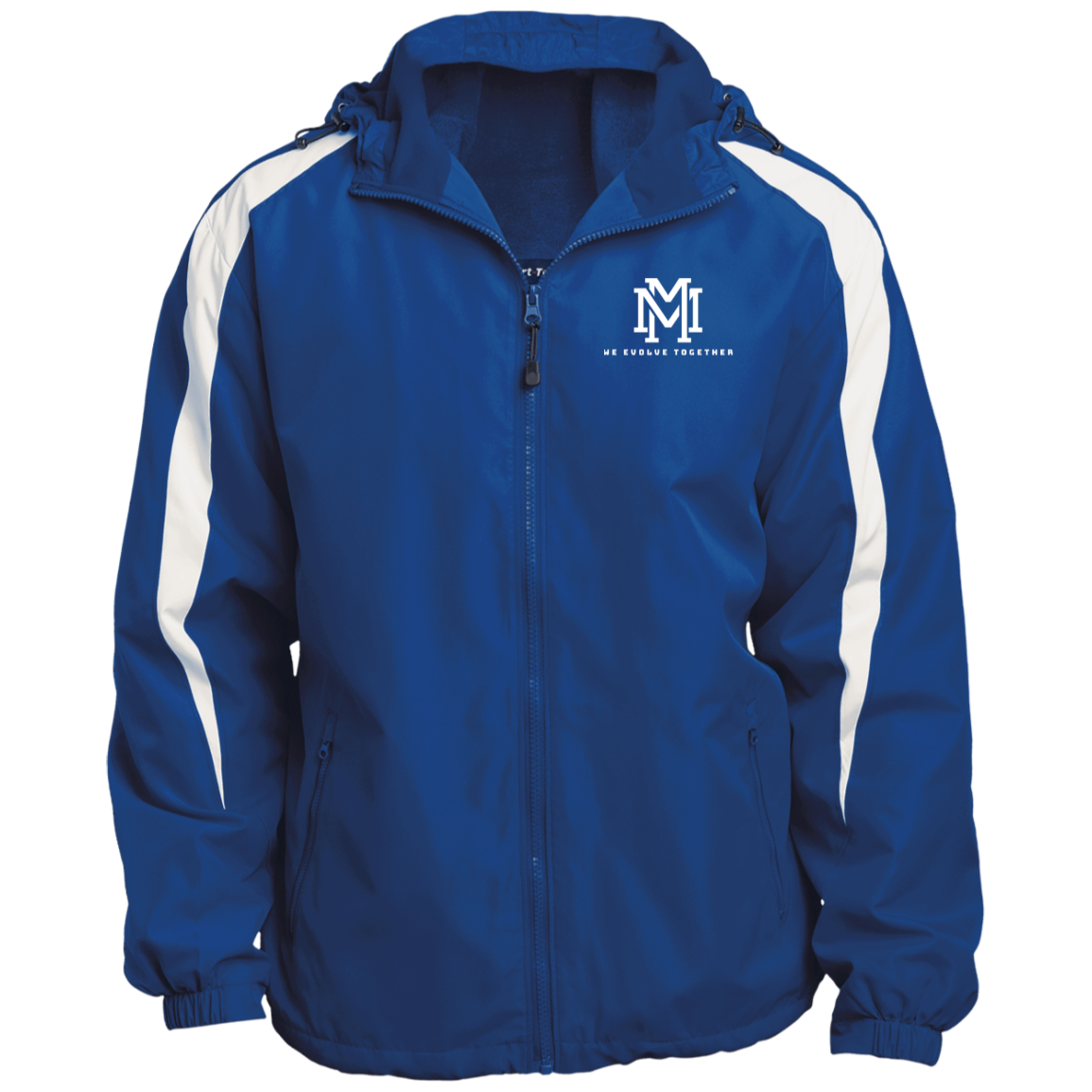 Fleece Lined Colorblock Hooded Jacket