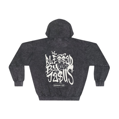 Graffiti Quote Mineral Wash Hoodie
