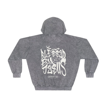 Graffiti Quote Mineral Wash Hoodie