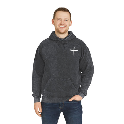 Graffiti Quote Mineral Wash Hoodie