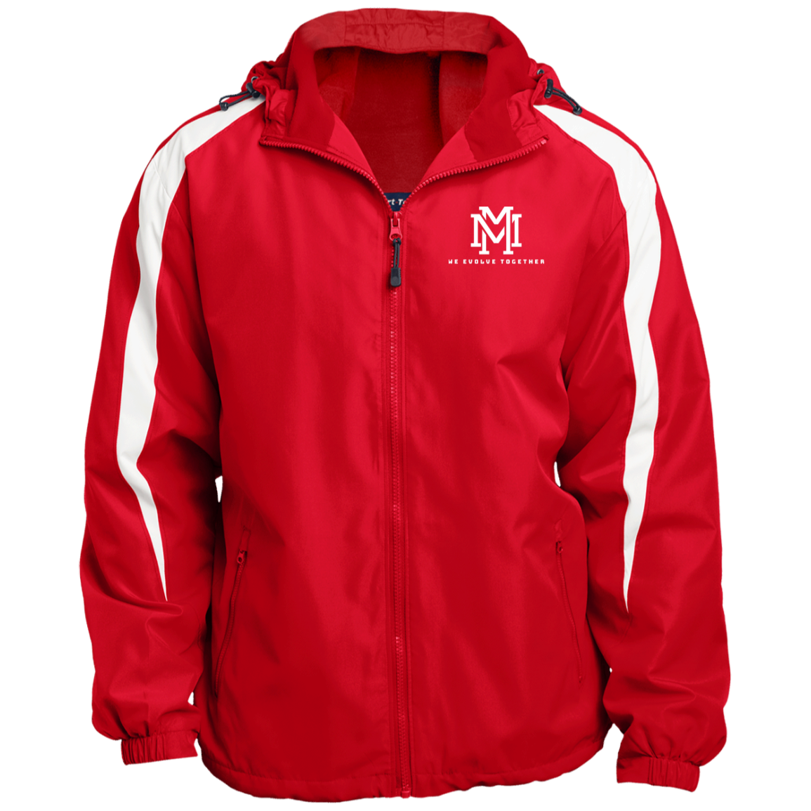 Fleece Lined Colorblock Hooded Jacket