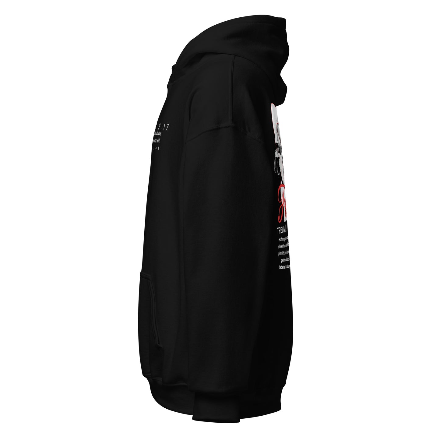 Jakobus 2:17 Unisex-Kapuzenpullover